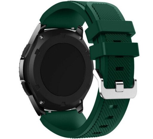 Curea ceas Smartwatch Samsung Galaxy Watch 46mm, Samsung Watch Gear S3, iUni 22 mm Silicon Green