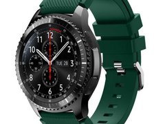 Curea ceas Smartwatch Samsung Galaxy Watch 46mm, Samsung Watch Gear S3, iUni 22 mm Silicon Green